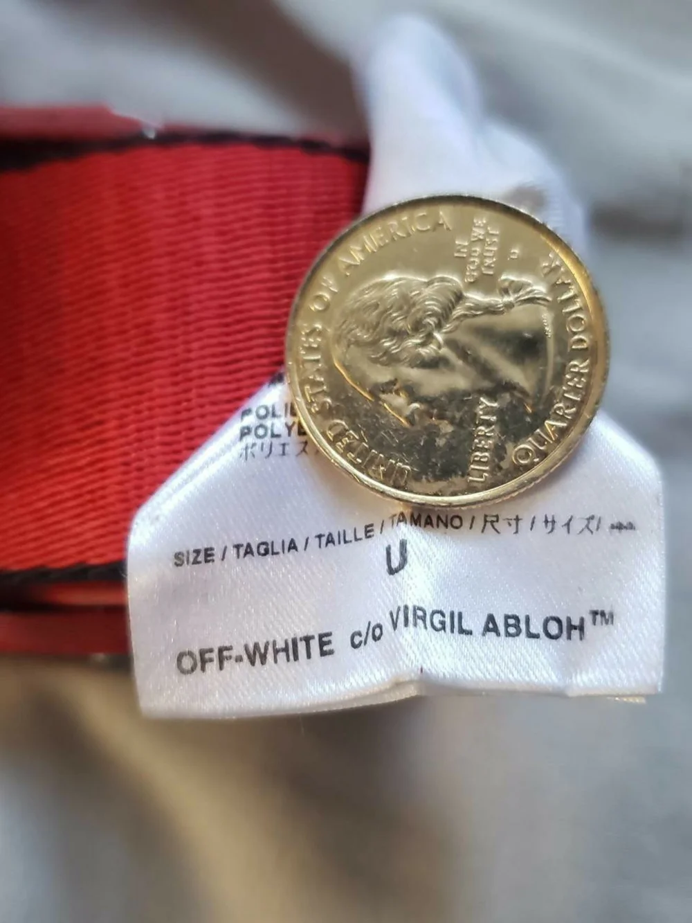 Off-White Red Belt